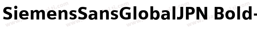 SiemensSansGlobalJPN Bold字体转换